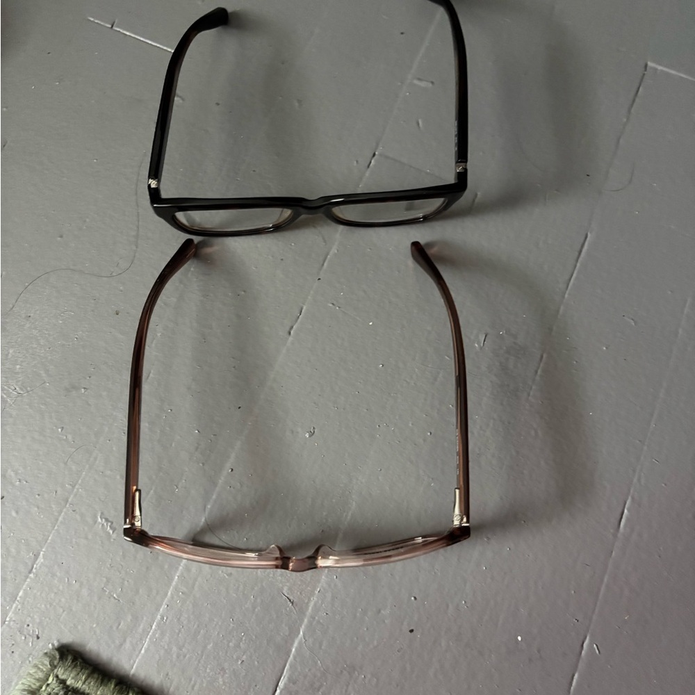 Modern Rectangular Black And Brown Glasses - image 2